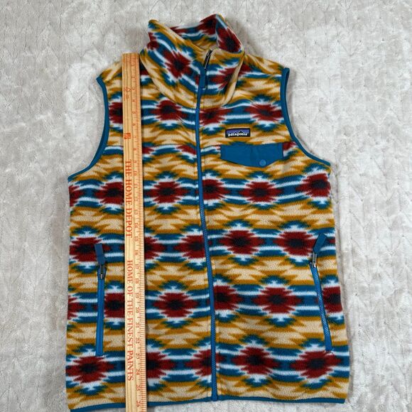 Vintage Patagonia Synchilla fleece vest Aztec Navaho W Large Made in Mexico - Picture 8 of 10
